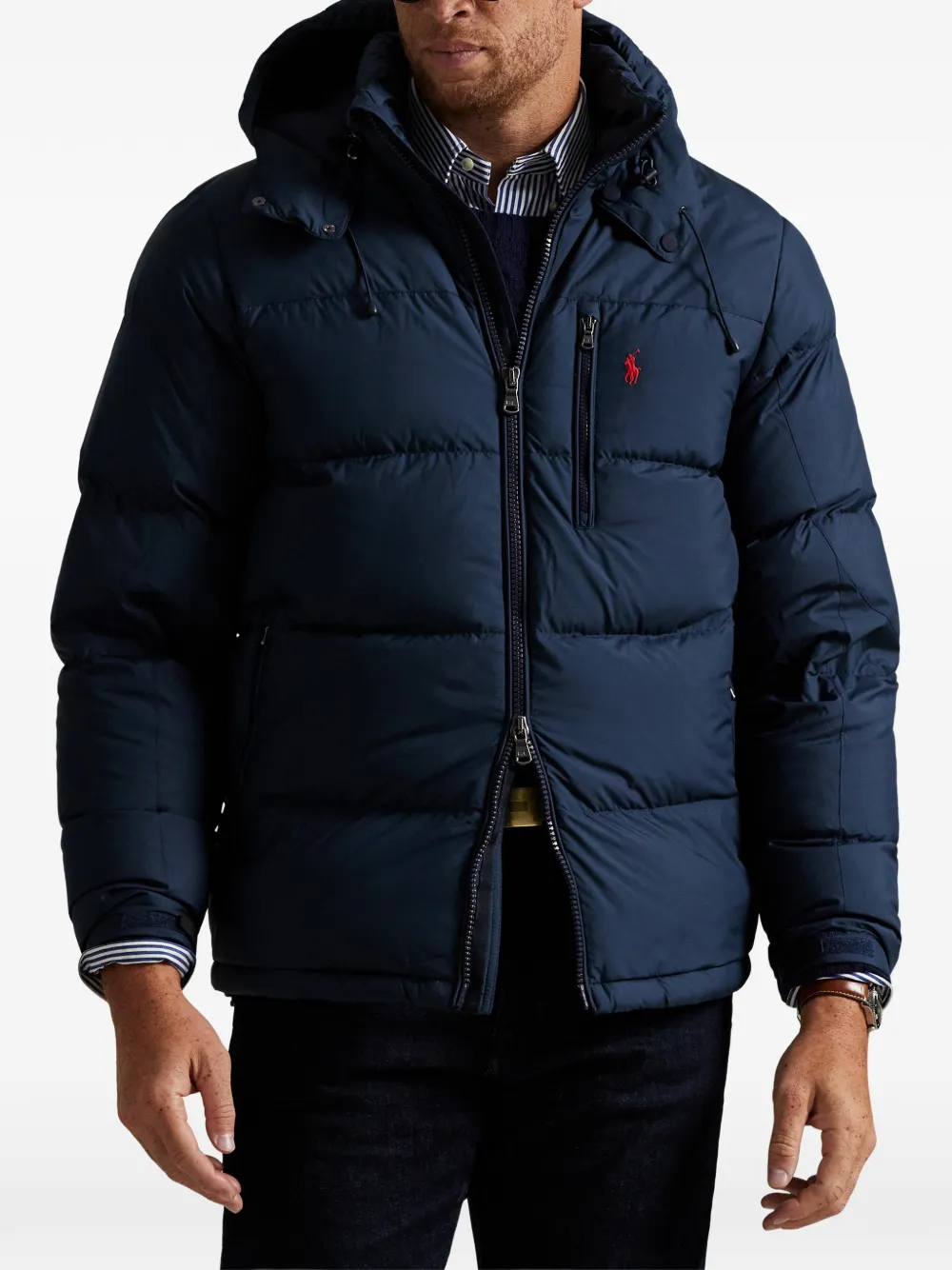 Polo Ralph Lauren Jack met afneembare capuchon Blauw