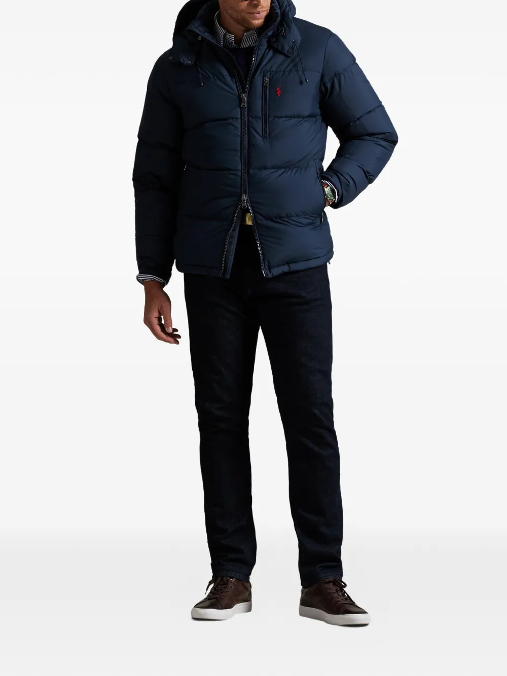 Polo Ralph Lauren Jack met afneembare capuchon Blauw