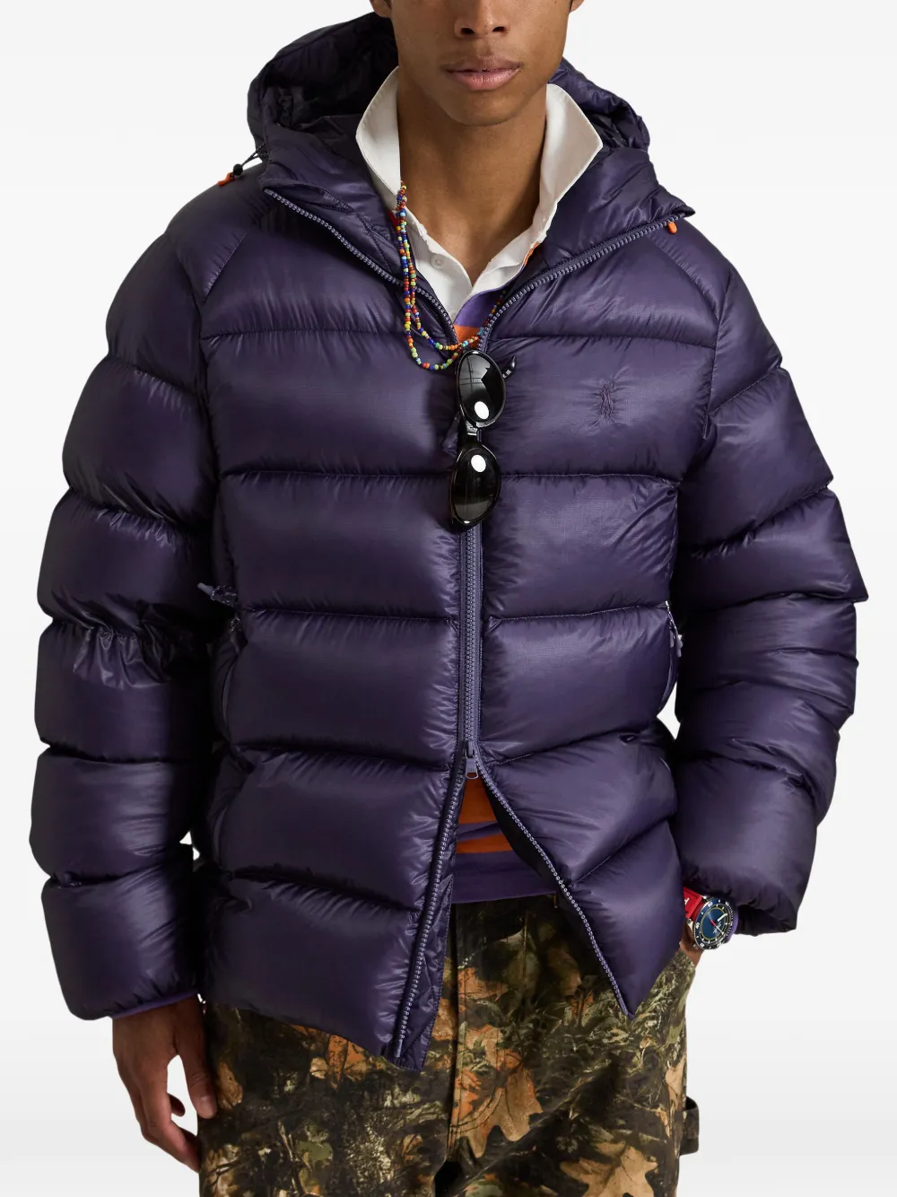 Polo Ralph Lauren Gevoerd jack met capuchon Paars