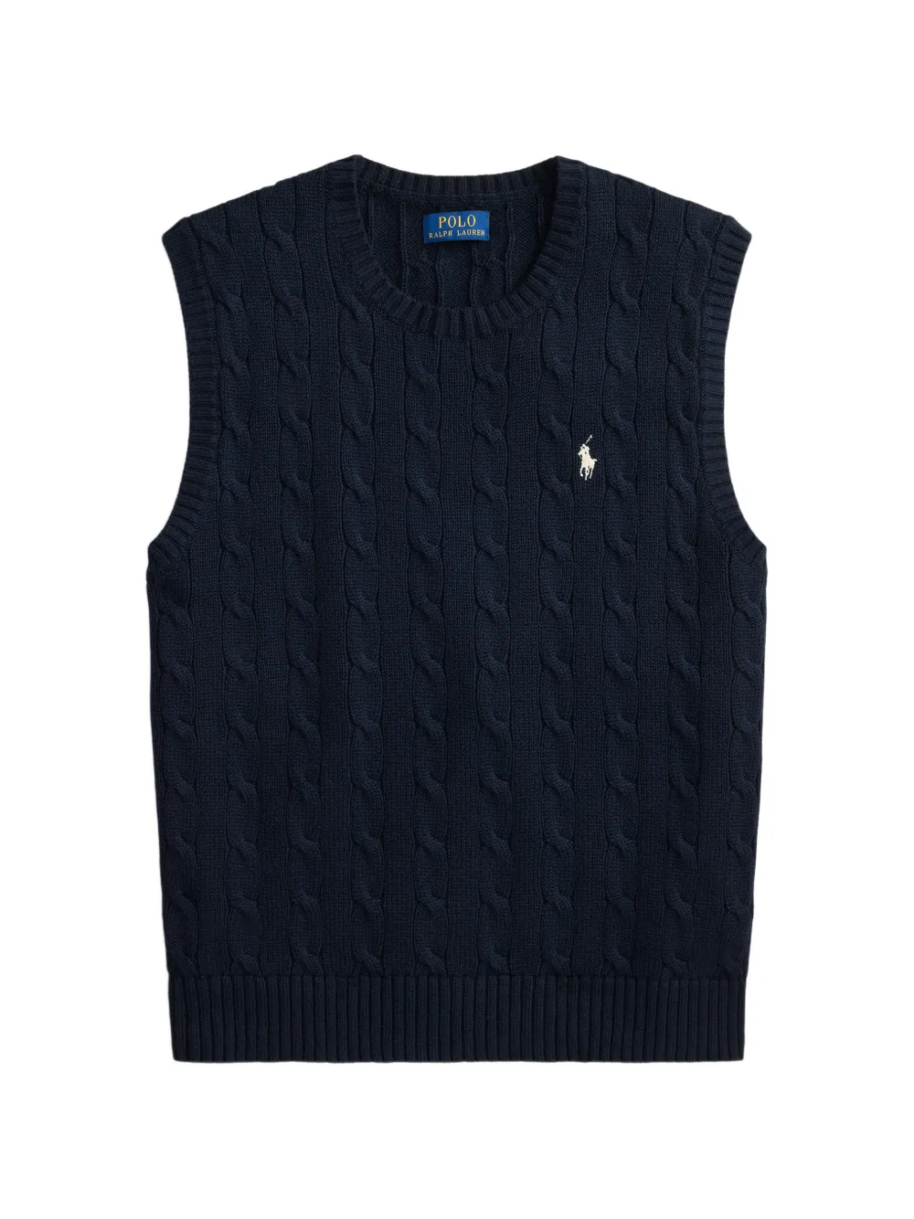 Polo Ralph Lauren Gilet in maglia intrecciata - Blu