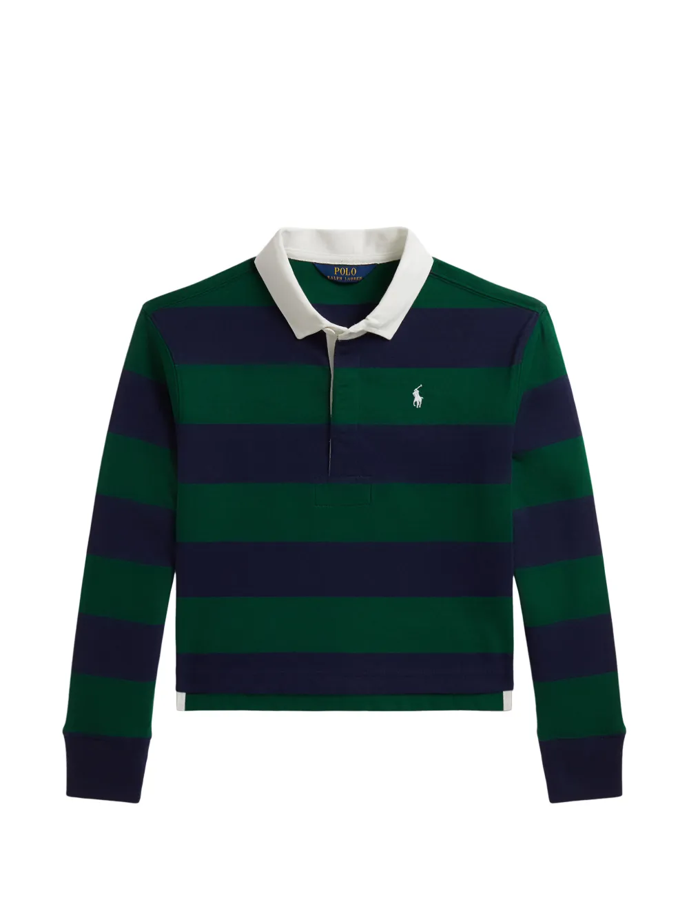 POLO RALPH LAUREN KIDS Camicia a righe a maniche lunghe - Verde