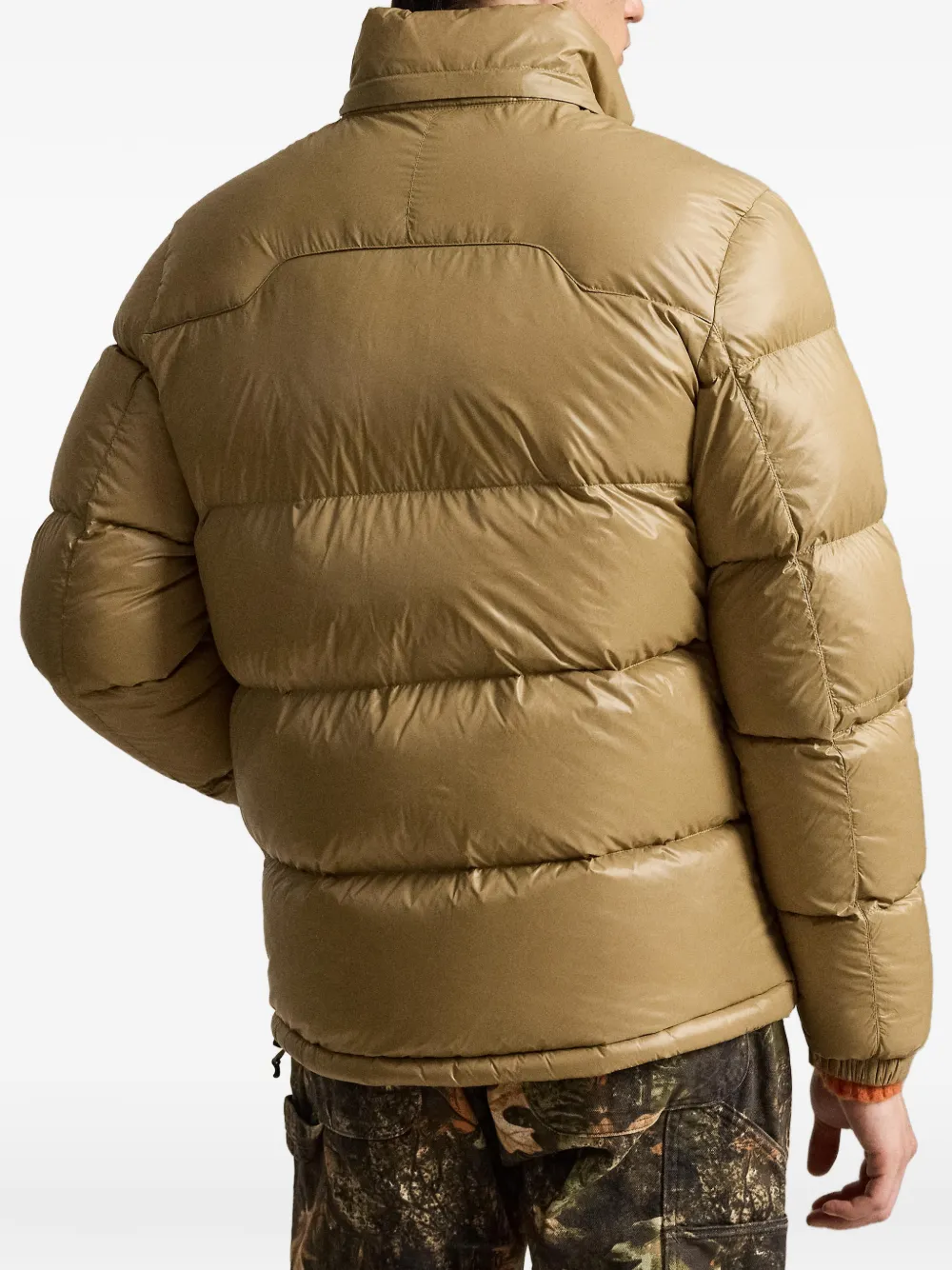 Polo Ralph Lauren The Gorham donsjack met glanzende afwerking Beige