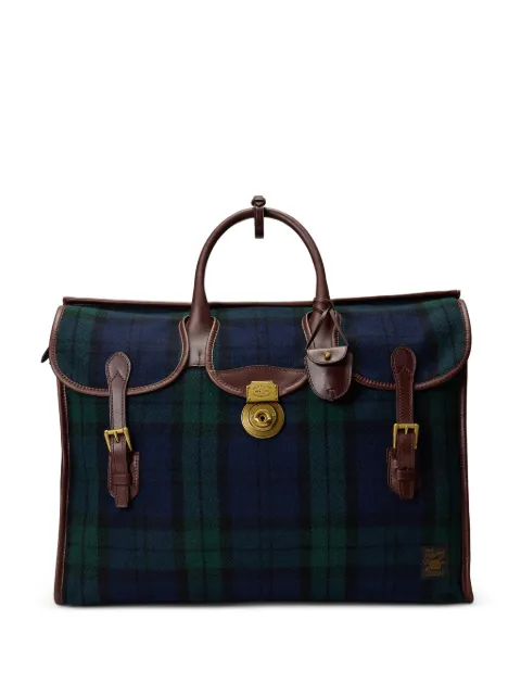 Polo Ralph Lauren weekender plaid leather holdall