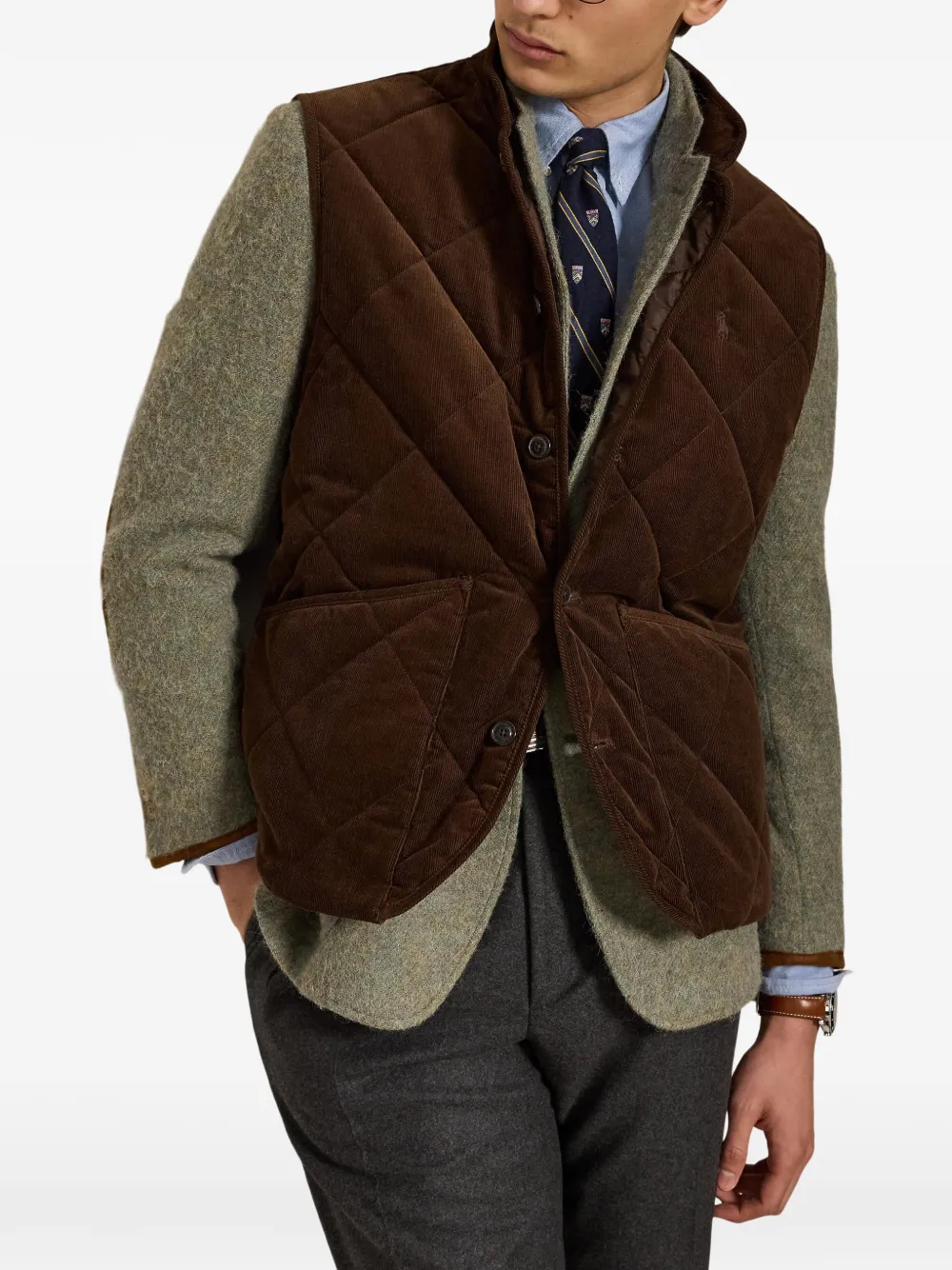 Polo Ralph Lauren Ribfluwelen bodywarmer Bruin