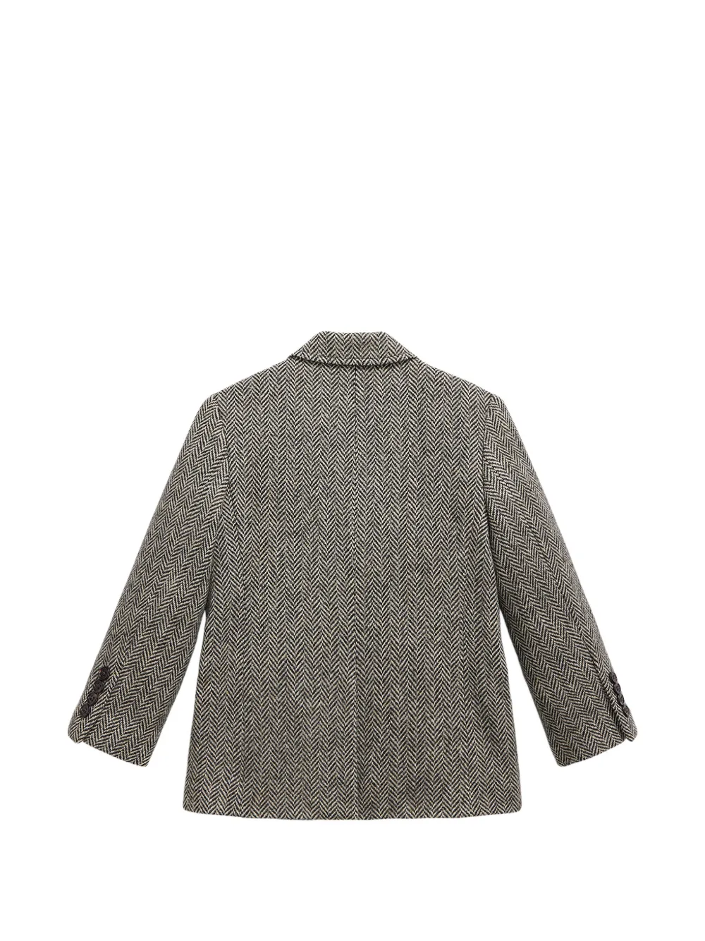 POLO RALPH LAUREN KIDS Blazer met visgraat-patroon en opgestikte zak Zwart