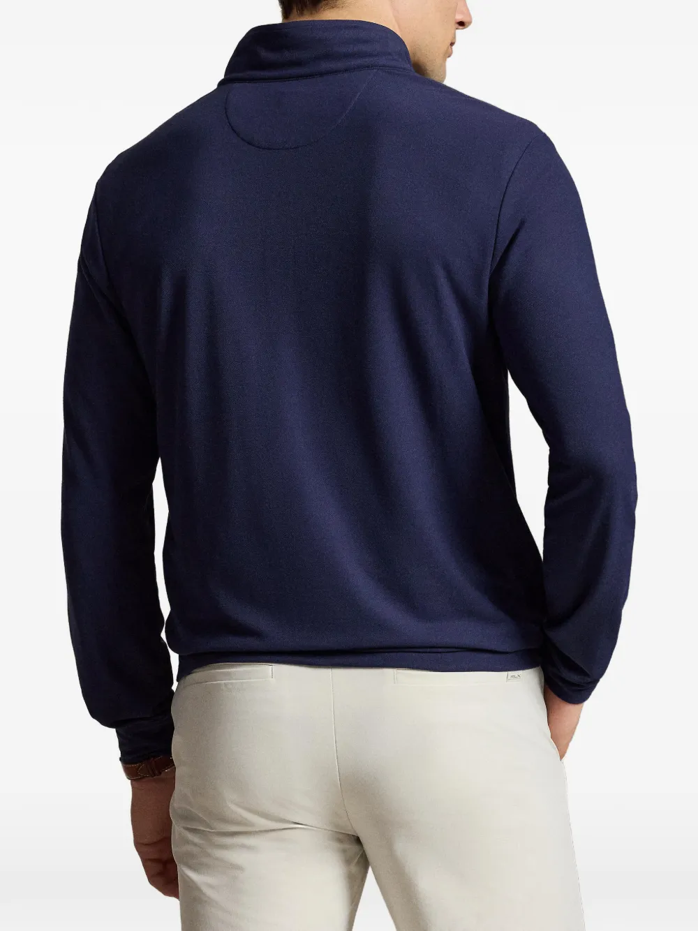 RLX Ralph Lauren Polo Pony trui met halve rits Blauw