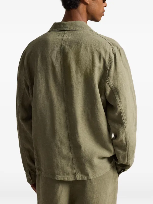 Polo Ralph Lauren Linen Utility Jacket | Green | FARFETCH