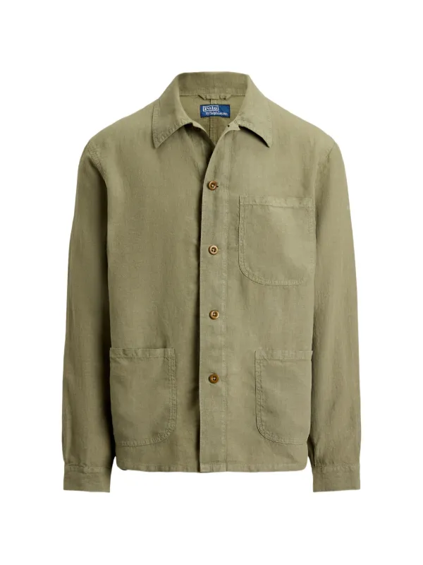 Polo Ralph Lauren リネンユーティリティ ジャケット | グリーン