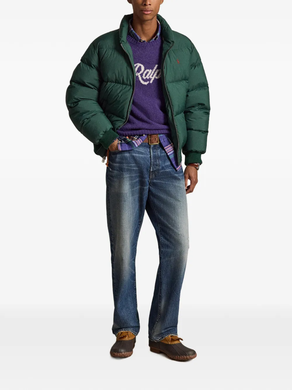 Polo Ralph Lauren Ripstop gewatteerd bomberjack Groen