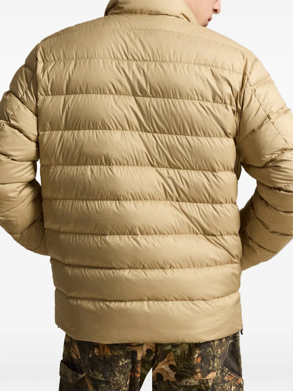 Polo Ralph Lauren Gewatteerd jack met opstaande hals Beige