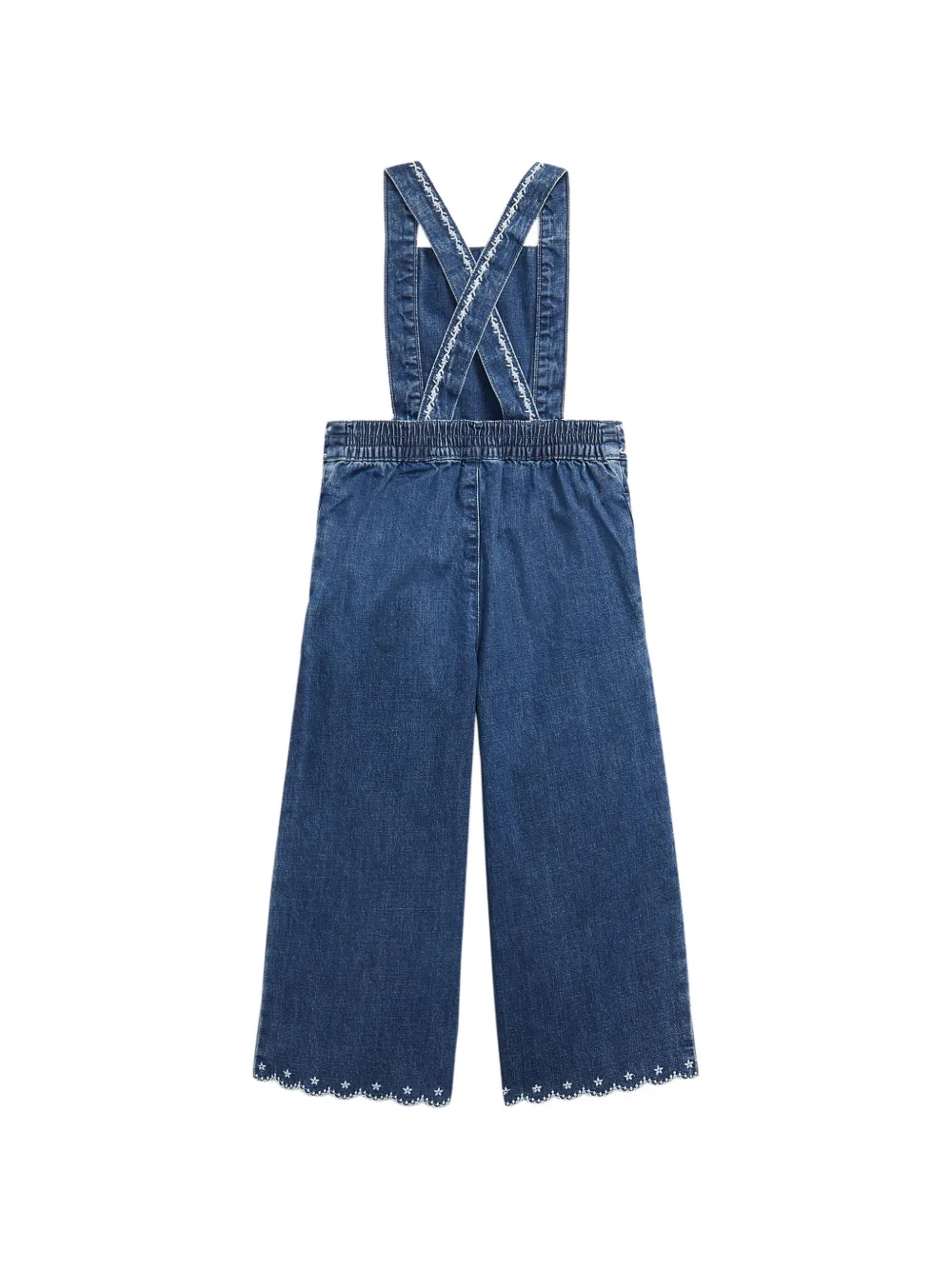 POLO RALPH LAUREN KIDS Tuinbroek met geborduurd logo Blauw