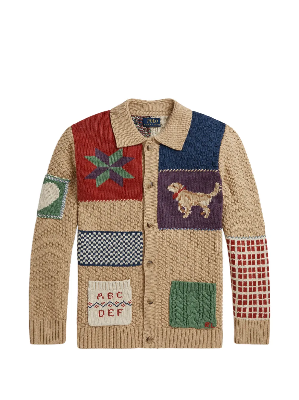 POLO RALPH LAUREN KIDS Vest met patchwork Beige