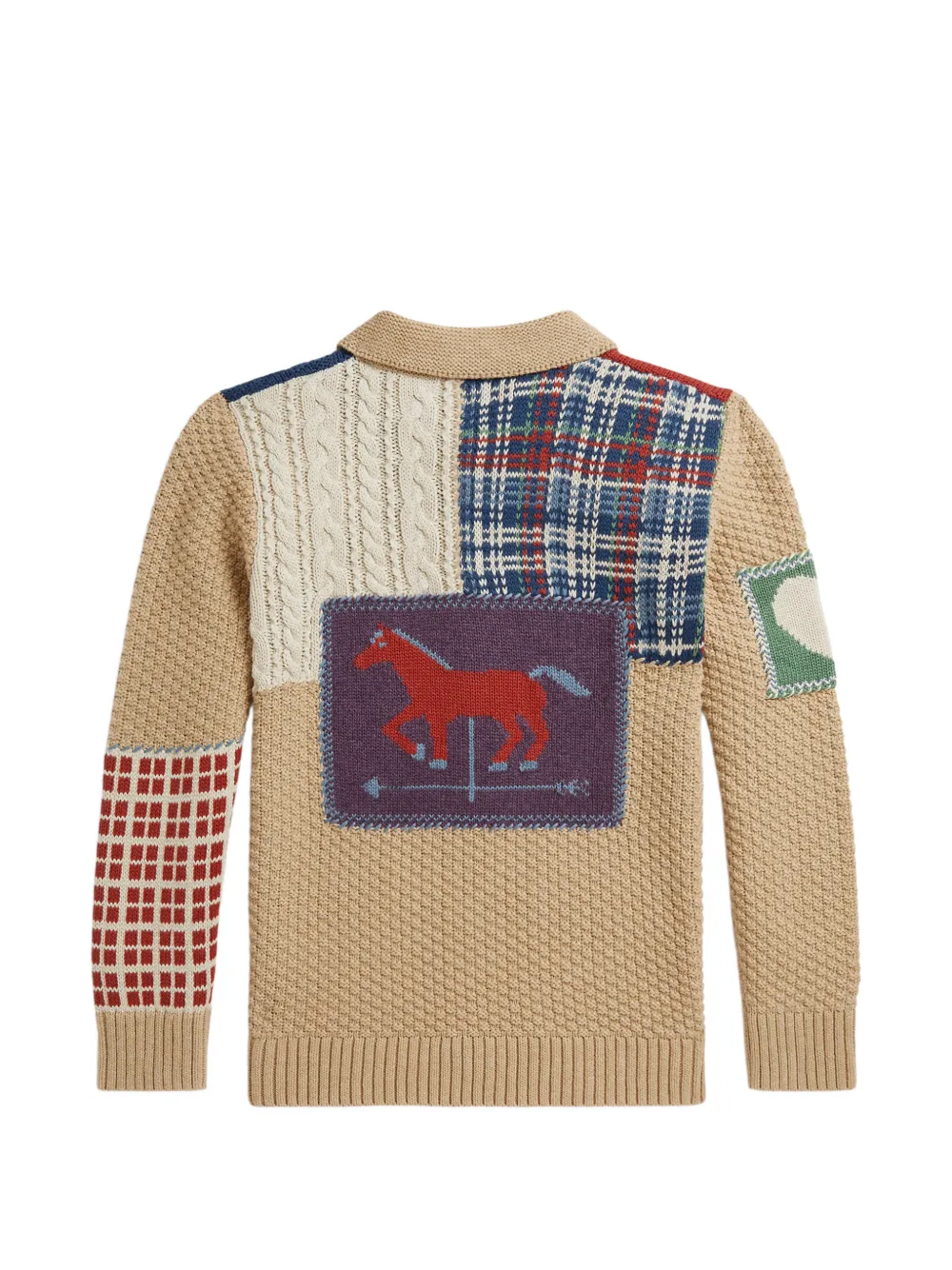 POLO RALPH LAUREN KIDS Vest met patchwork Beige