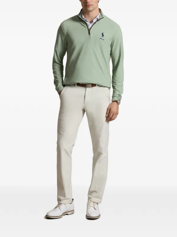 RLX Ralph Lauren Suéter Com Zíper e Logo Bordado | Verde | FARFETCH BR