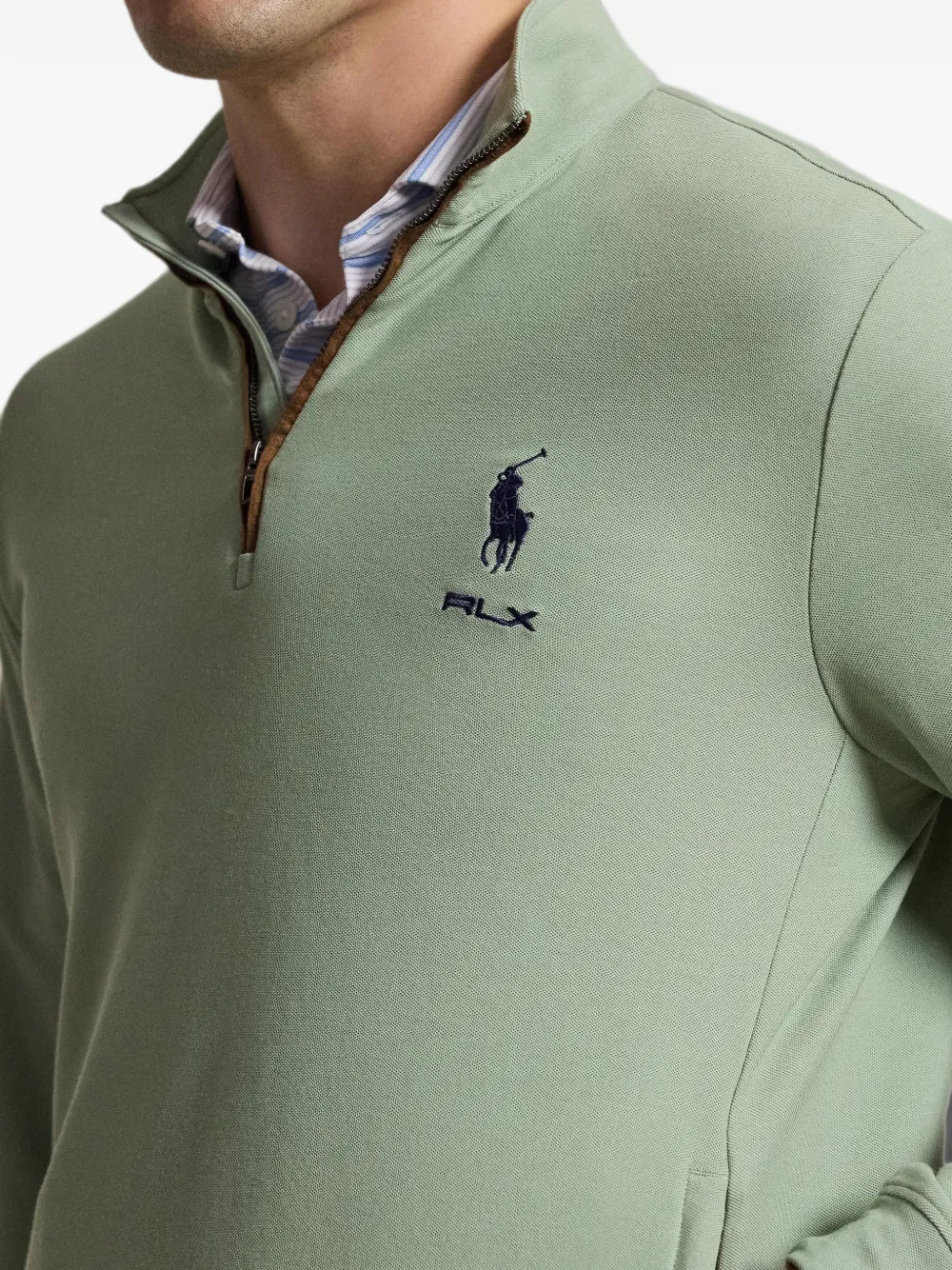 RLX Ralph Lauren Suéter Com Zíper e Logo Bordado | Verde | FARFETCH BR