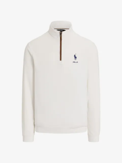 RLX Ralph Lauren quarter-zip logo-embroidered sweatshirt