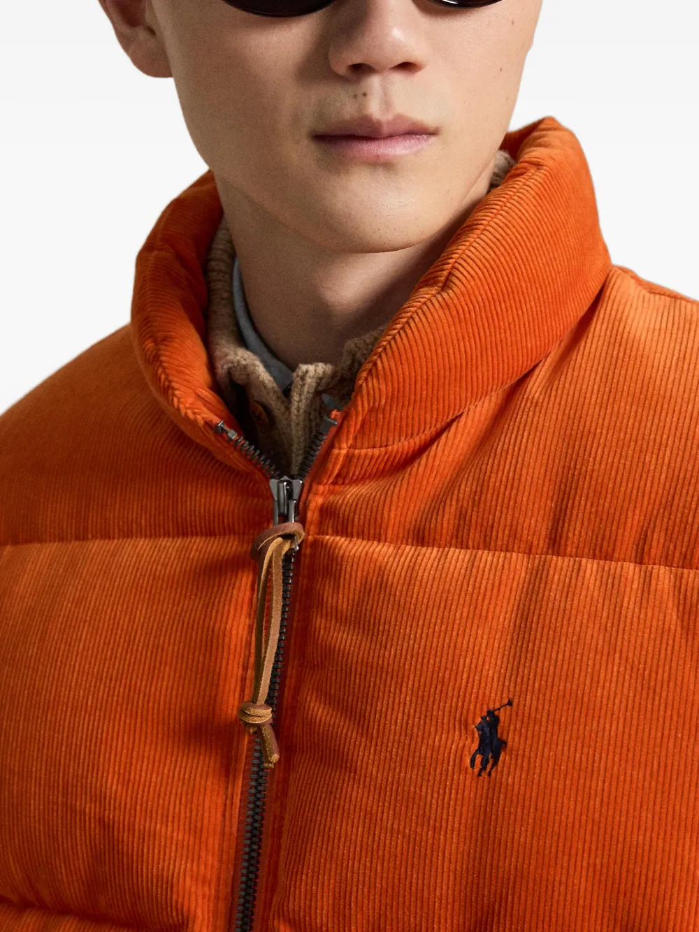 Polo Ralph Lauren Ribfluwelen jack Oranje