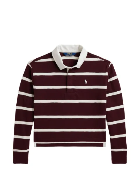 POLO RALPH LAUREN KIDS striped long-sleeve polo shirt