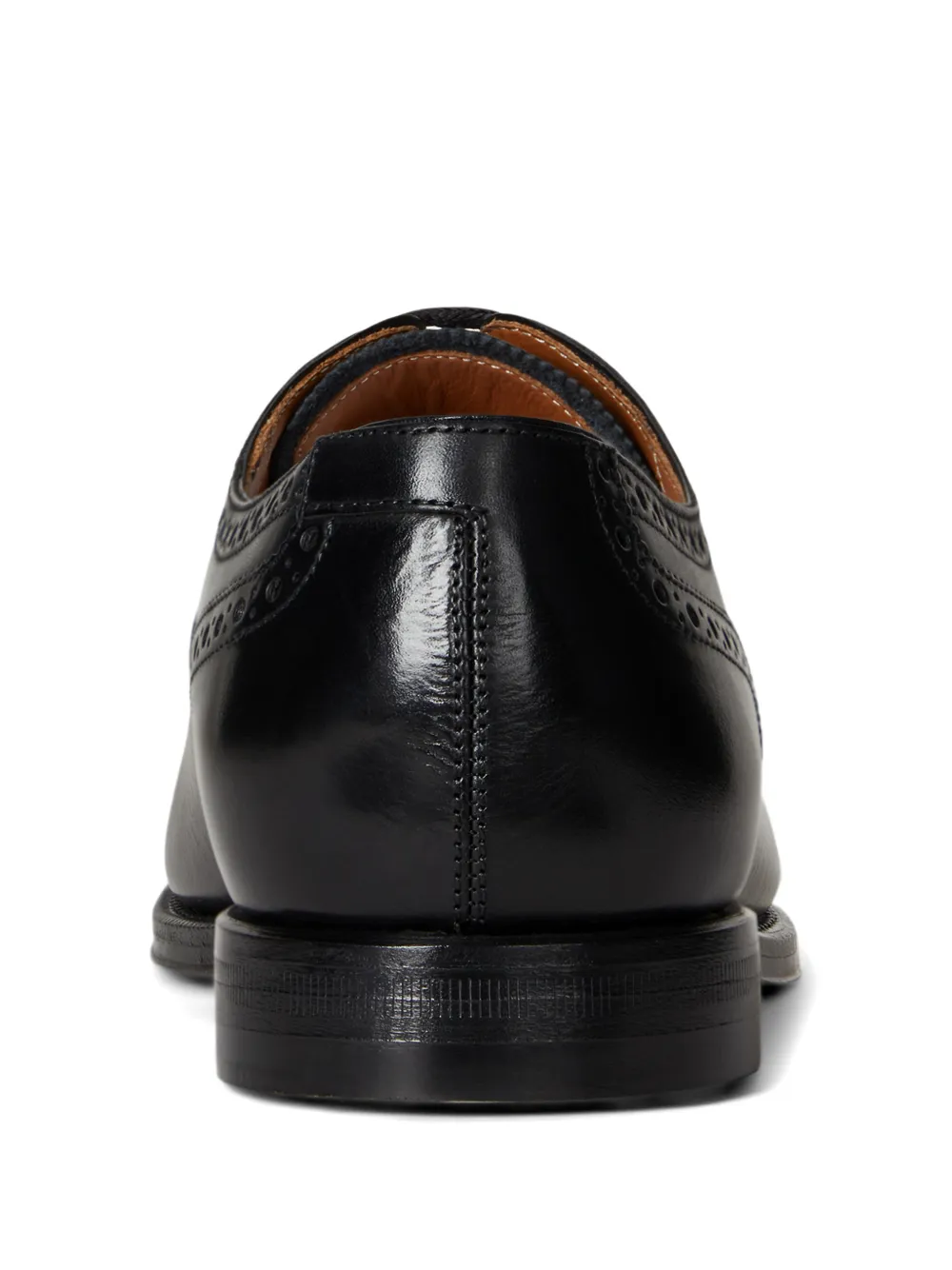 Polo Ralph Lauren Maestra Oxford schoenen met geperforeerde neus Zwart