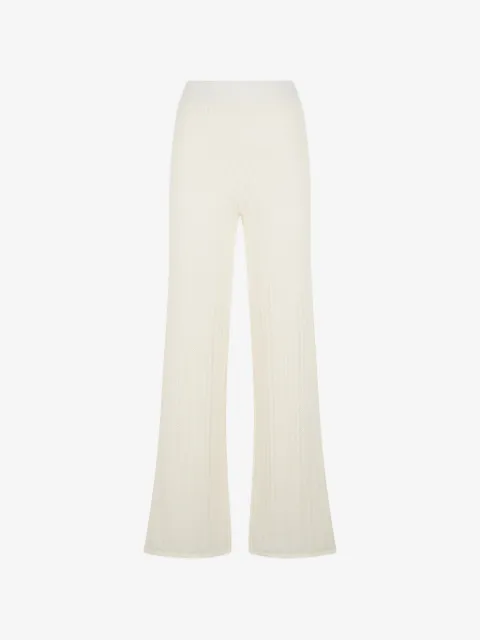 ALPHA STUDIO ribbed-knit trousers