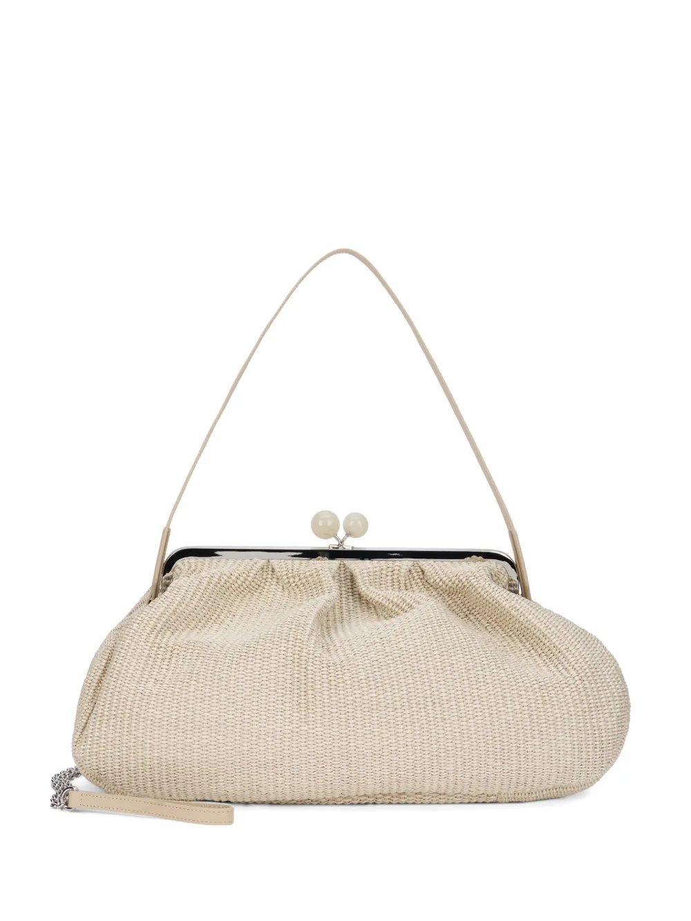 Weekend Max Mara Wkanabarro woven clutch bag - Nude