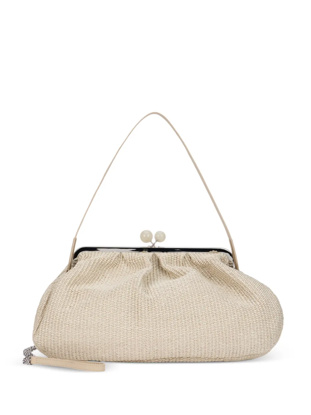 Weekend Max Mara Wkanabarro woven clutch bag - Nude