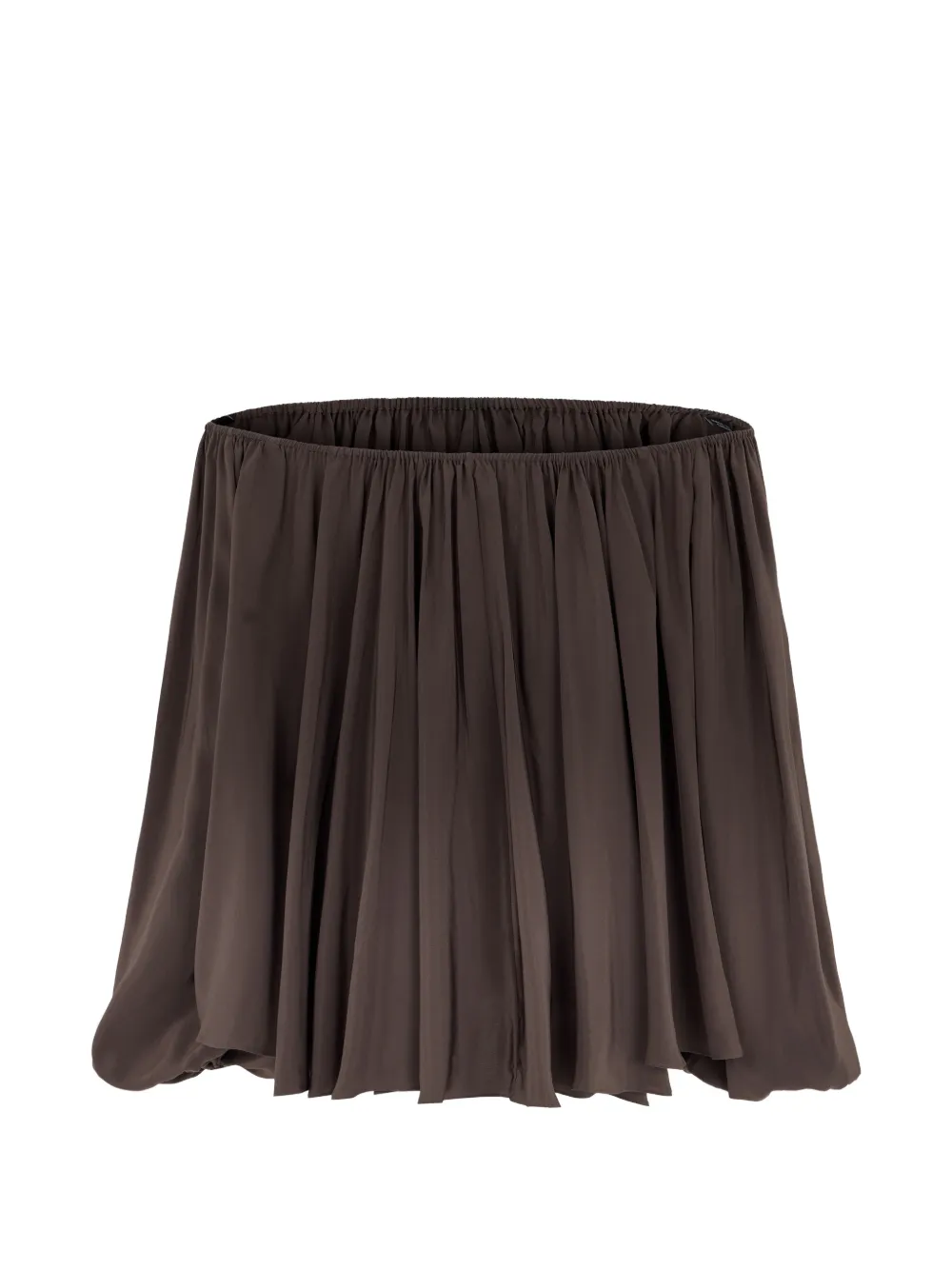  7 For All Mankind Elasticated Off-shoulder Top - Brown 