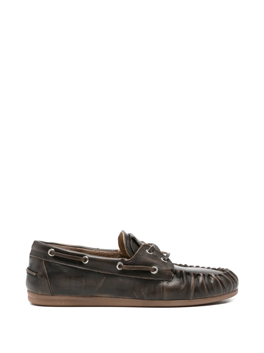 ALOHAS Rowan lace-up loafers - Marrone