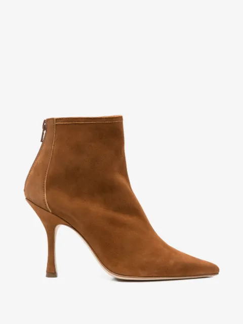 Anna F. pointed zip boots
