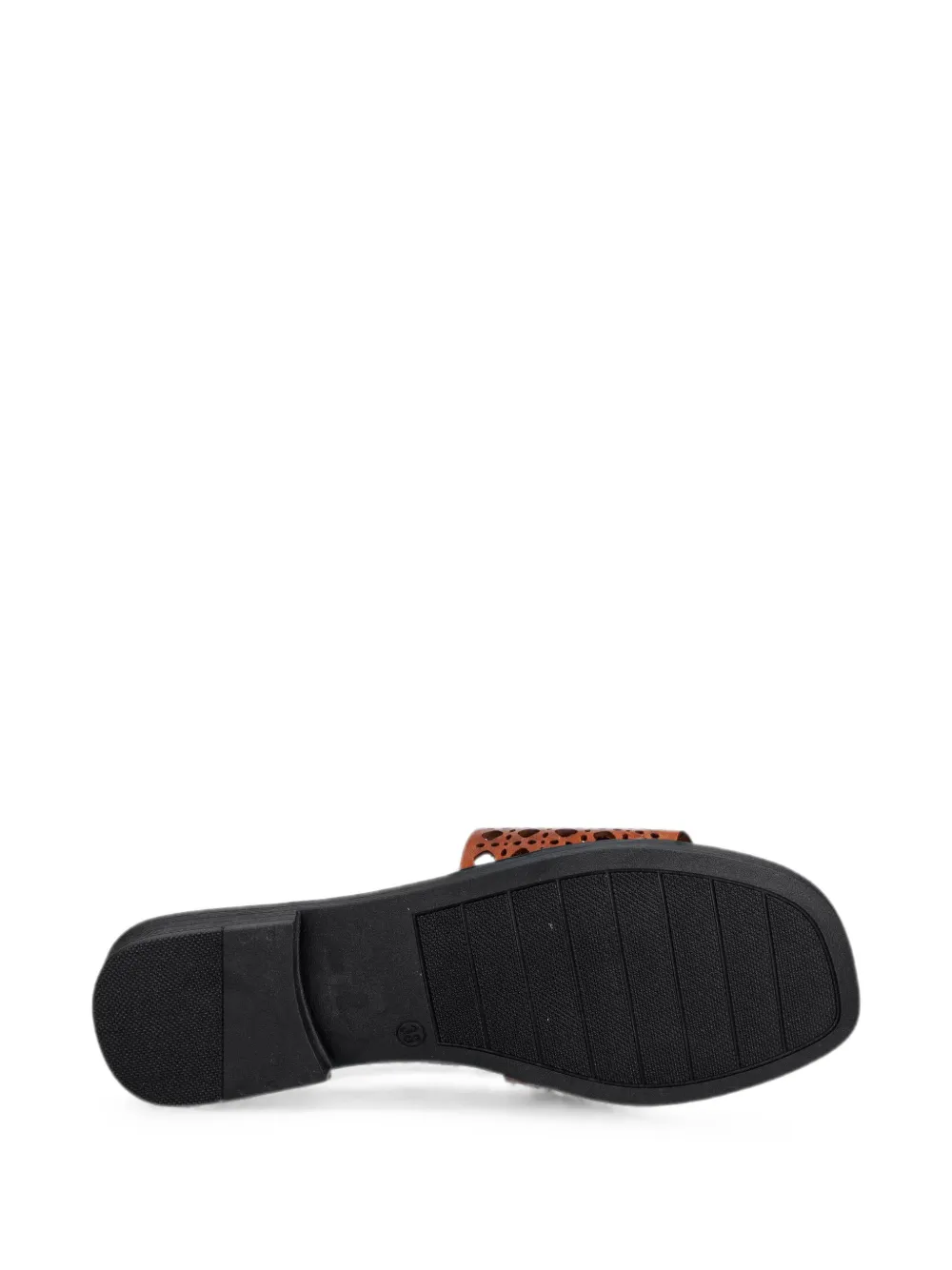 Just Cavalli laser-cut logo-plaque sandals Bruin