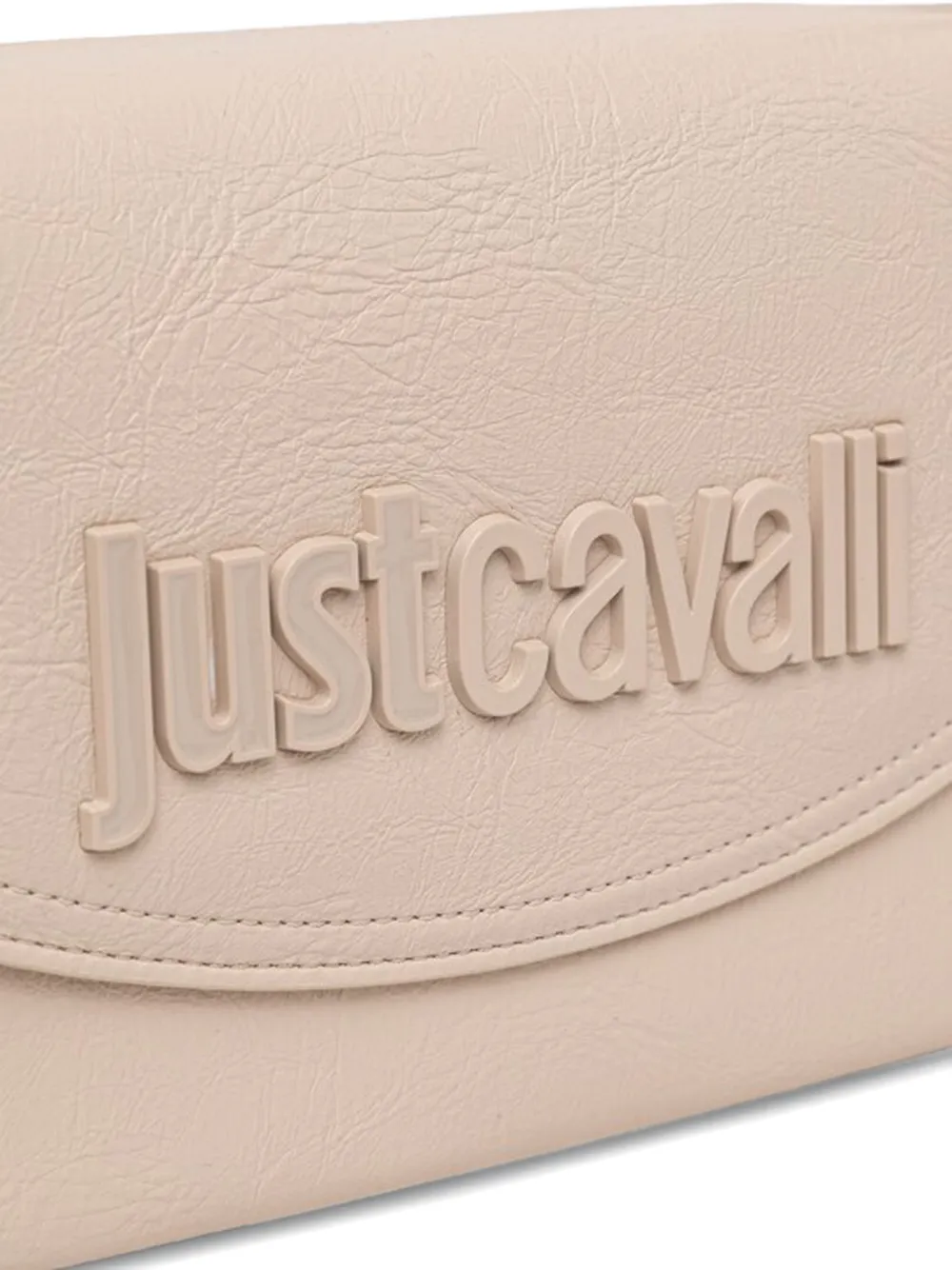 Just Cavalli Gevlochten tas met reliëf Beige