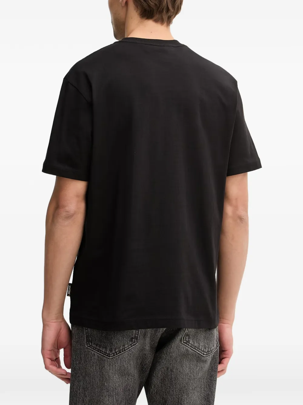 Just Cavalli T-shirt met logoprint Zwart