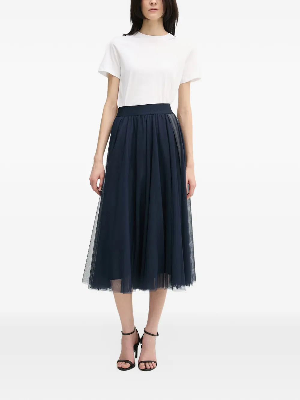 Joop! Fridi tulle midi skirt Blauw