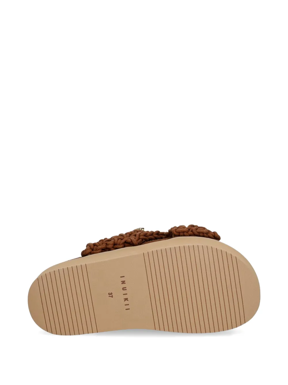 Inuikii Woven Stones crystal-embellished platform sandals Bruin
