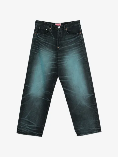 Kenzo jeans con parche del logo