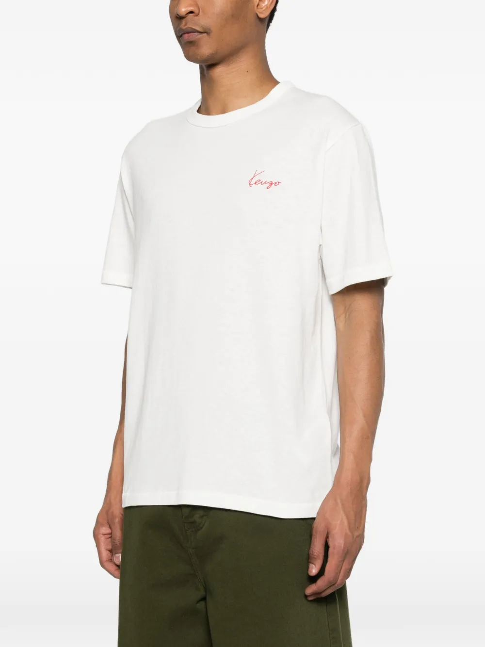Kenzo Signature T-shirt Wit