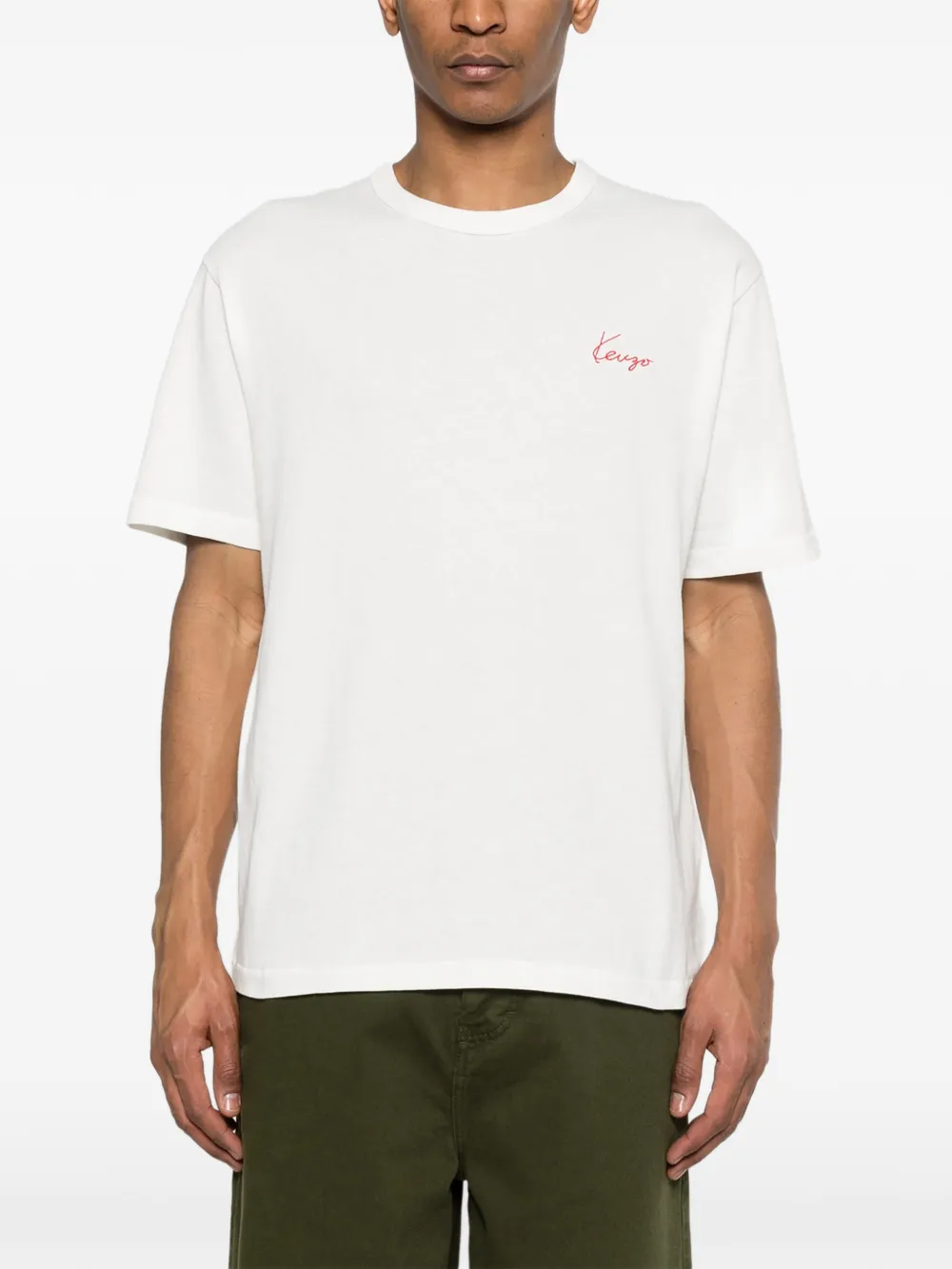 Kenzo Signature T-shirt Wit