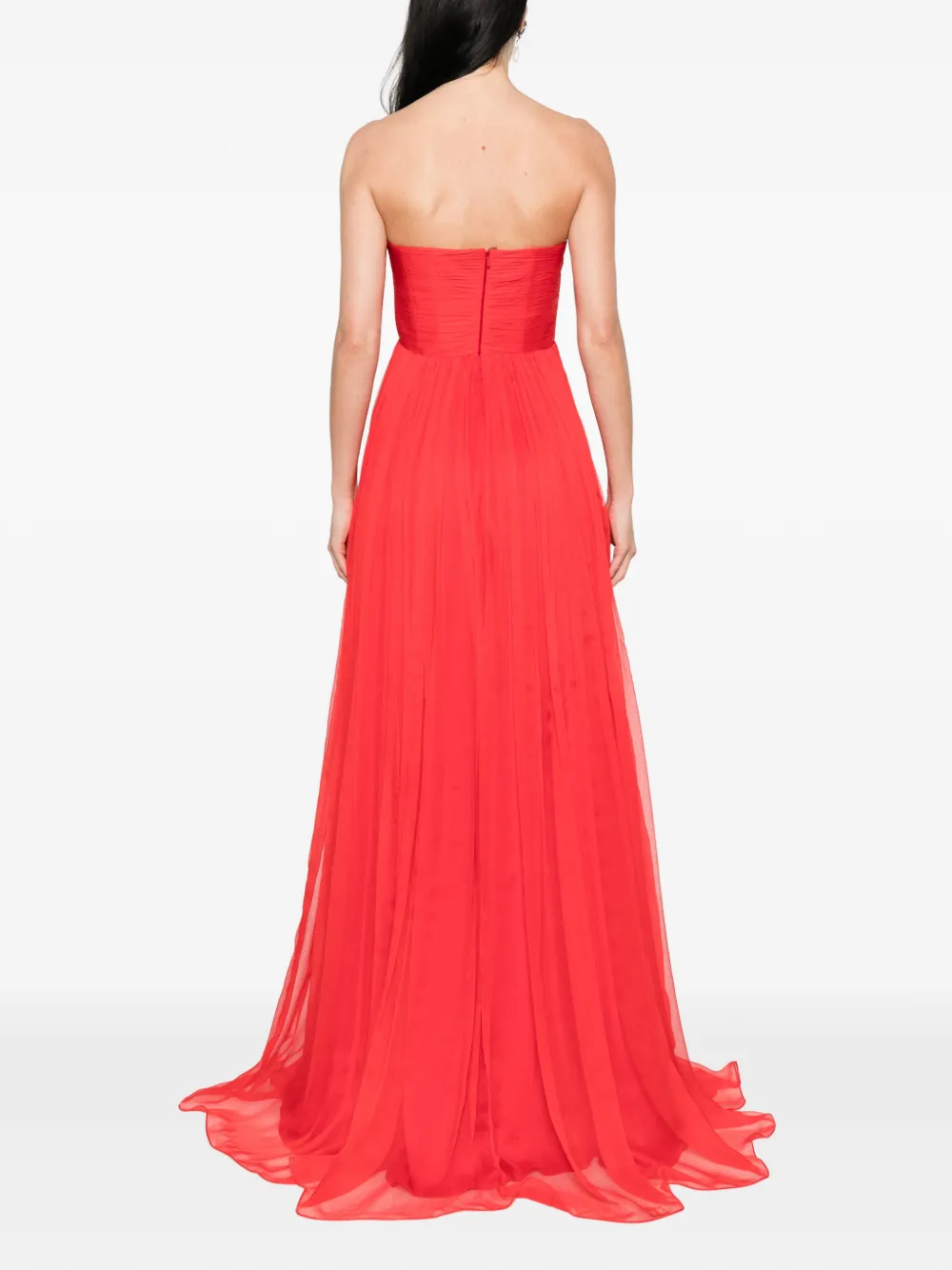 M.Marquise Ines maxi-jurk met bloemapplicatie Rood