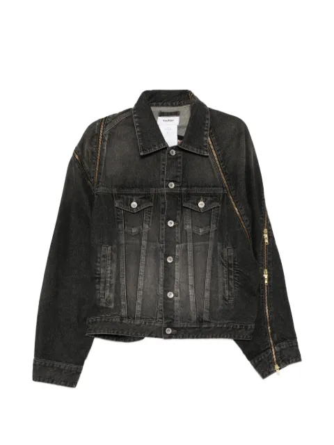 Doublet filleted-zip denim jacket