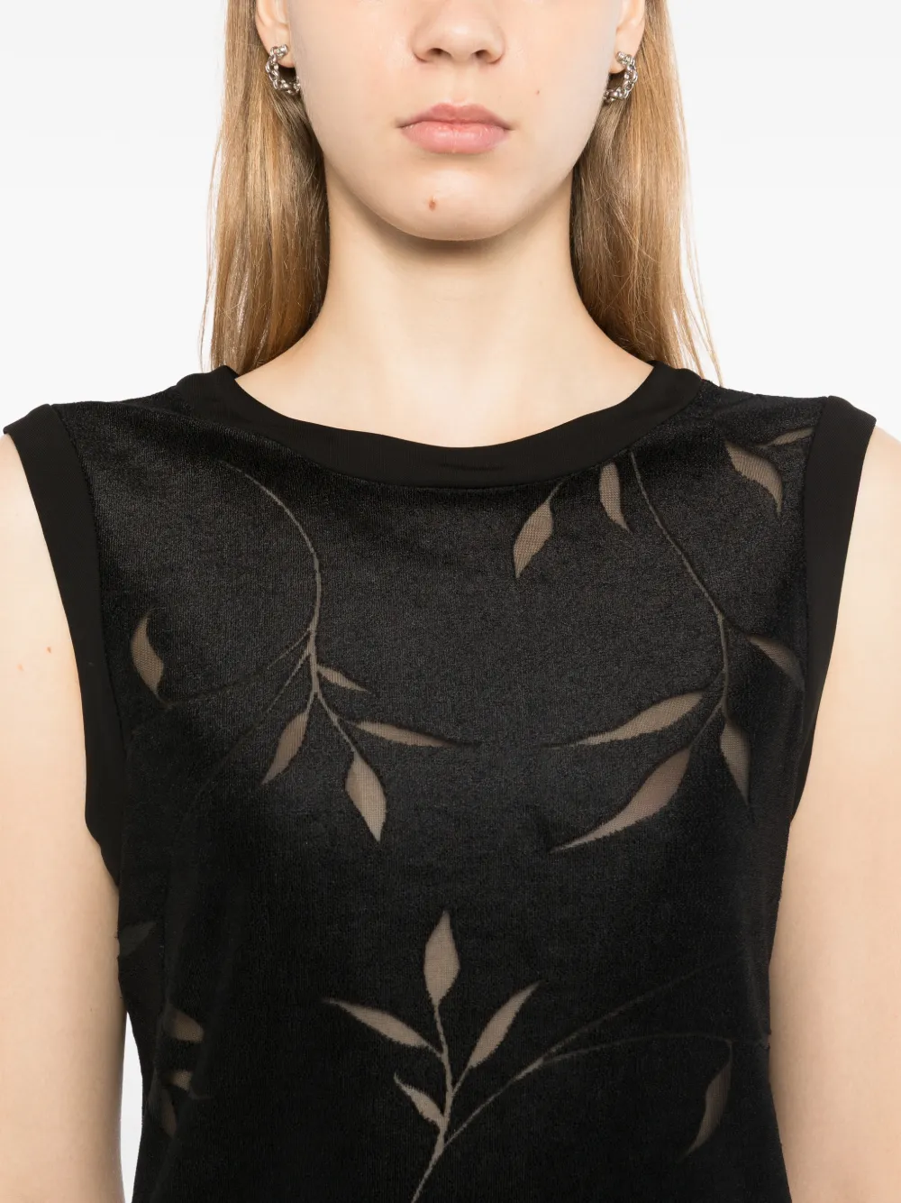 Quetsche Mouwloze top Zwart
