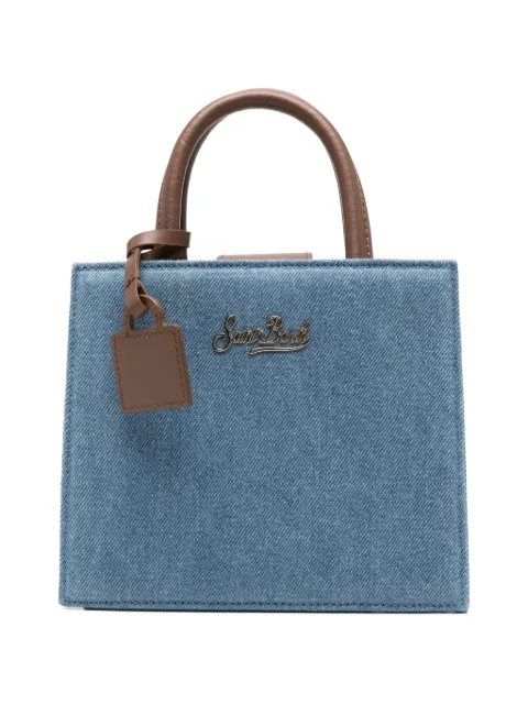 MC2 Saint Barth structured Shop Bag in denim with leather details