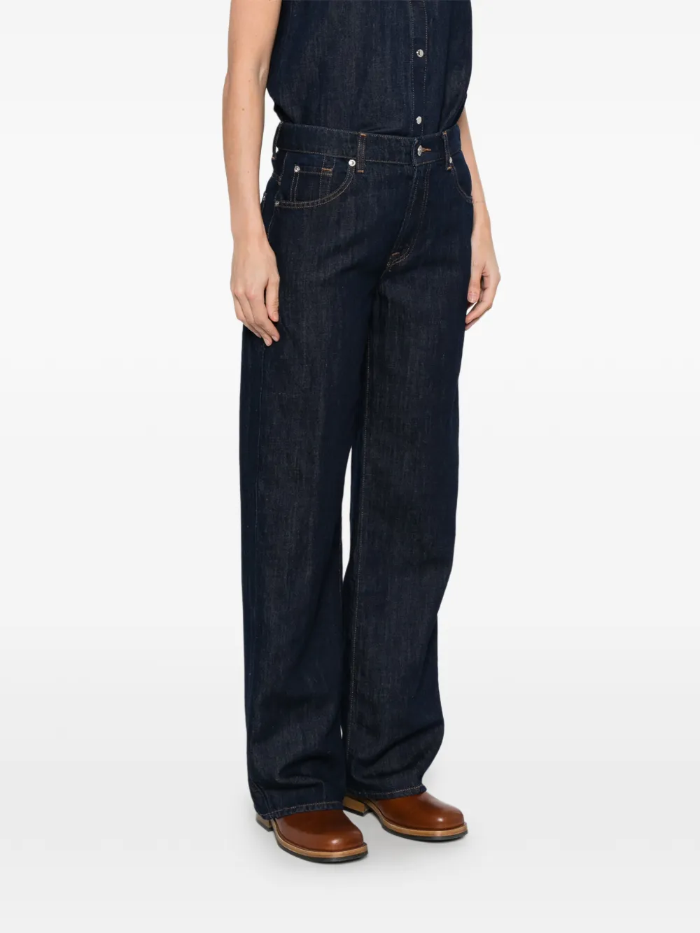 7 For All Mankind Stovepipe jeans Blauw