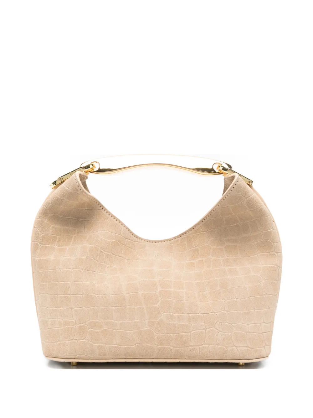 Elleme small Boomerang croco-effect tote bag - Toni neutri