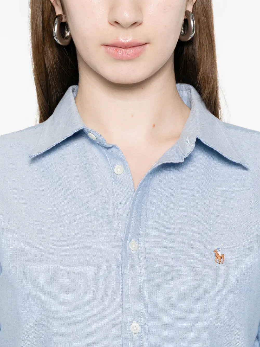 Polo Ralph Lauren Mini-jurk met ruches Blauw