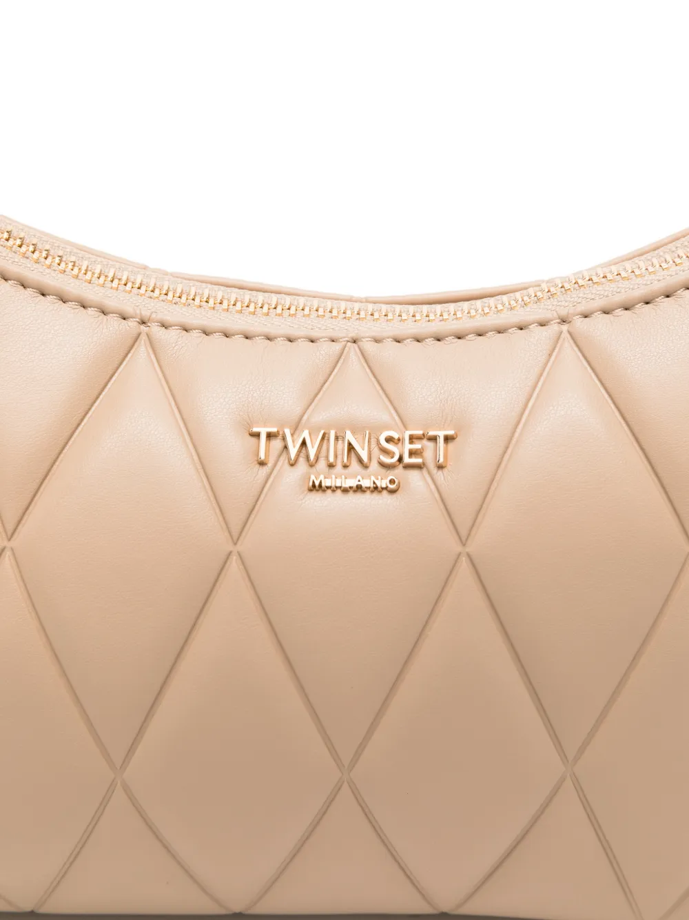 TWINSET Gewatteerde schoudertas Beige