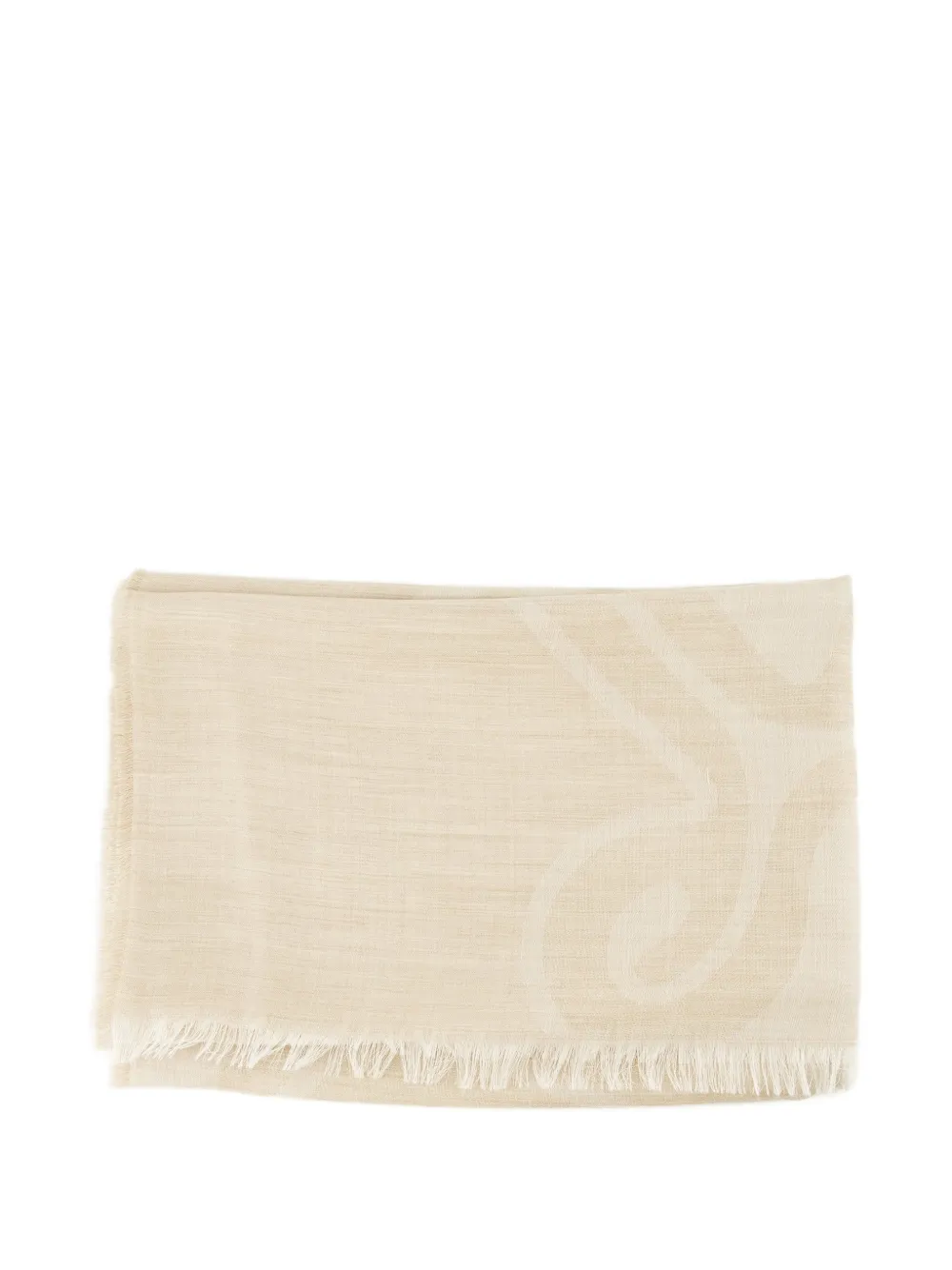 Max Mara - logo cashmere scarf - dames - kasjmier/zijde/wol - Eén
