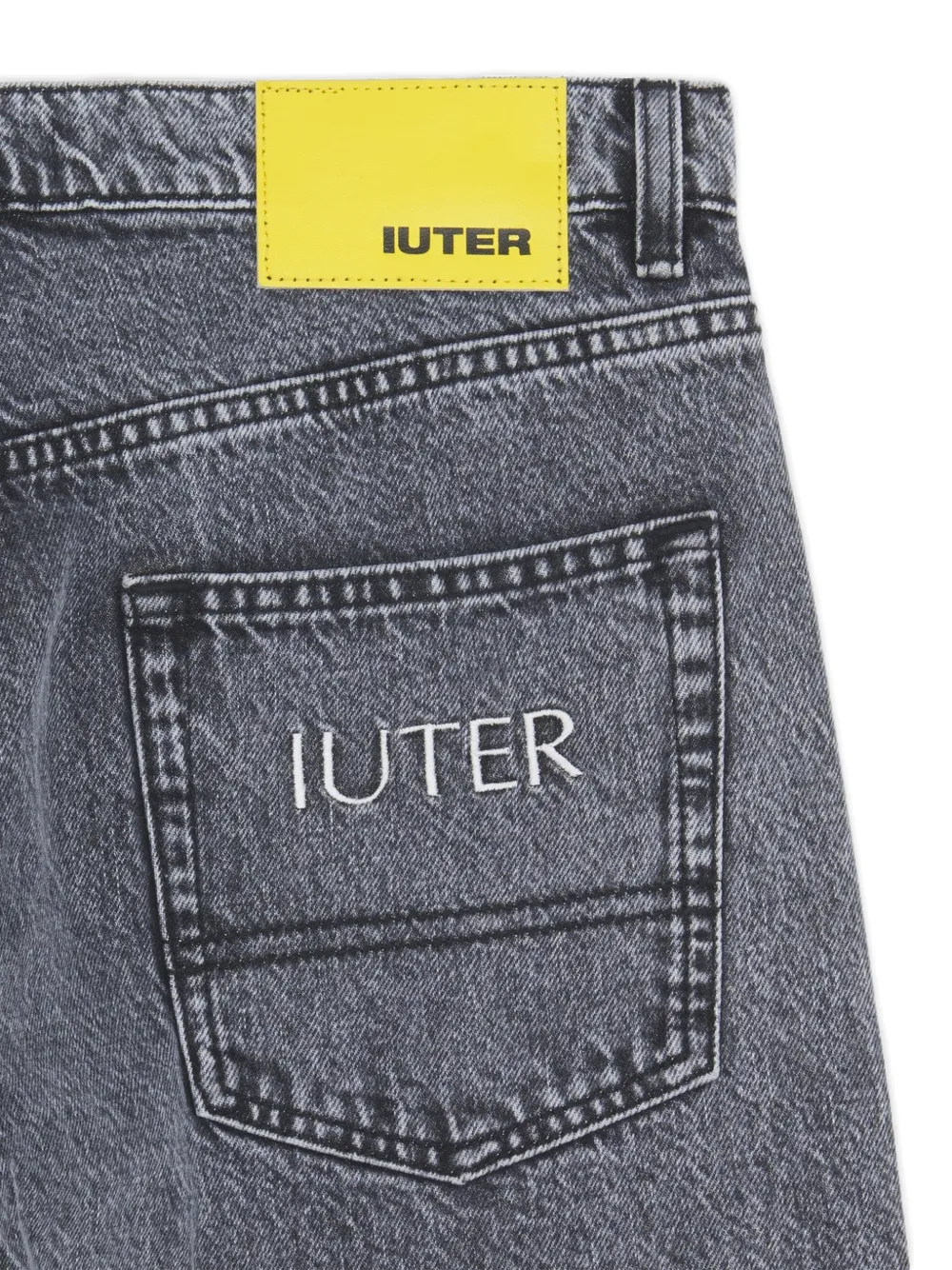  Iuter Butterfly Loose Jeans - Grey 