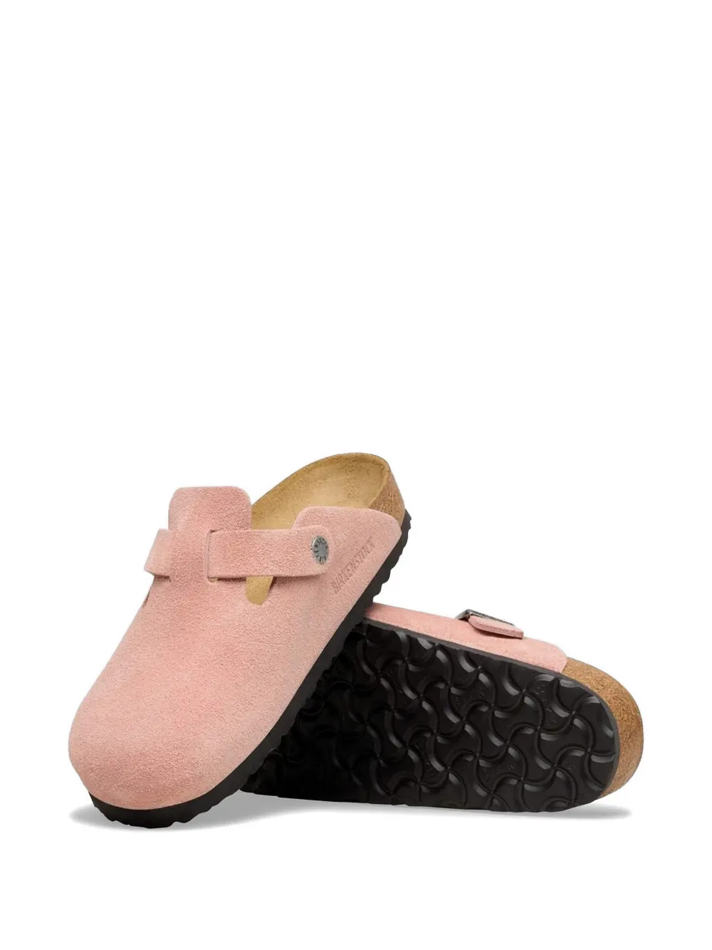 Birkenstock Boston leren sneakers met gesp Roze