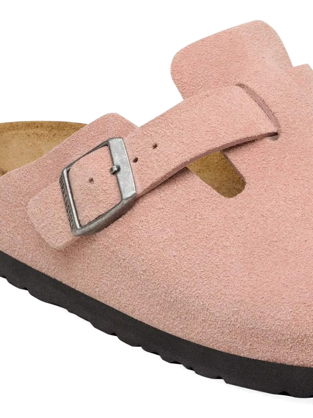Birkenstock Boston leren sneakers met gesp Roze