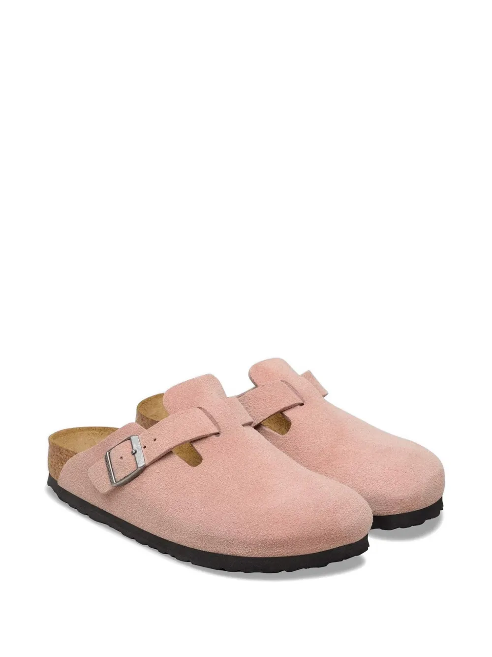 Birkenstock Boston leren sneakers met gesp Roze